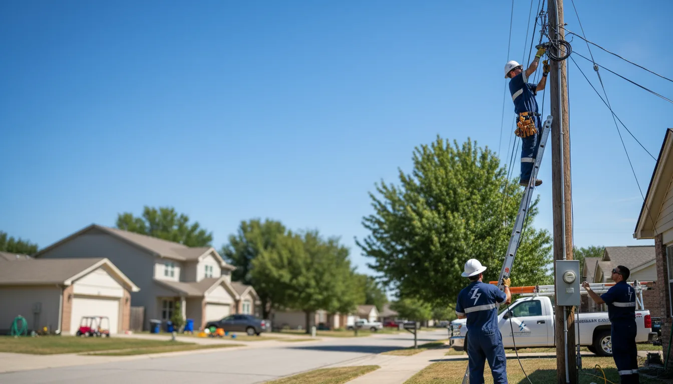 Residential electrician providing installation services in Orleans, MI